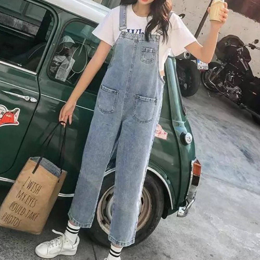 Denim Overall Jumpsuit - Picture 6 of 16
